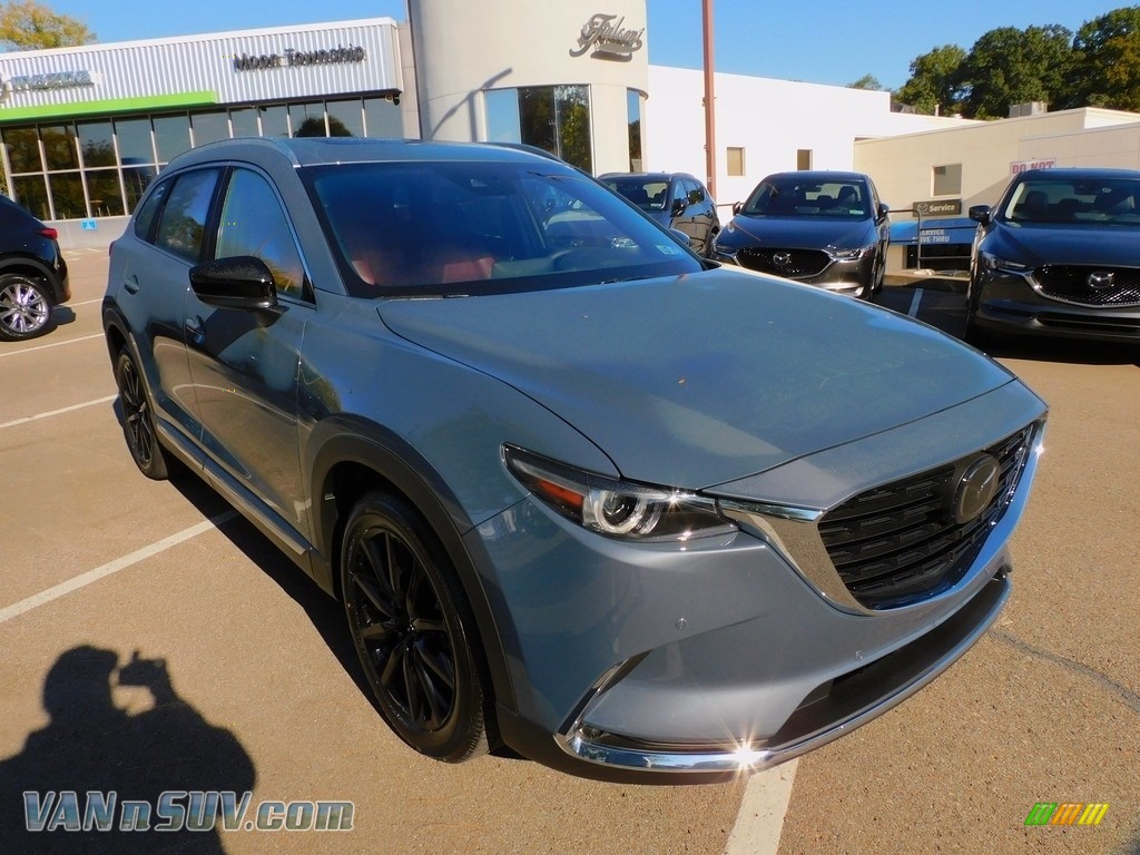 2021 CX-9 Carbon Edition AWD - Polymetal Gray / Red photo #9