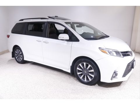 Blizzard White Pearl 2020 Toyota Sienna Limited