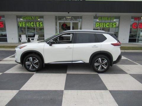 Pearl White Tricoat 2021 Nissan Rogue SL