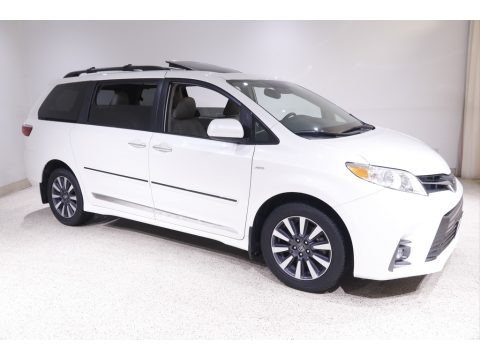 Blizzard White Pearl 2020 Toyota Sienna Limited AWD
