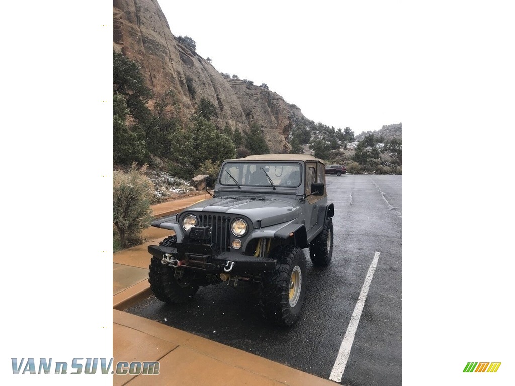 Pewter Gray Metallic / Black Jeep CJ7 4x4