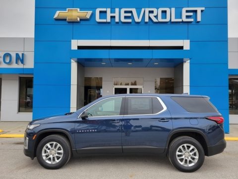 Northsky Blue Metallic 2022 Chevrolet Traverse LS