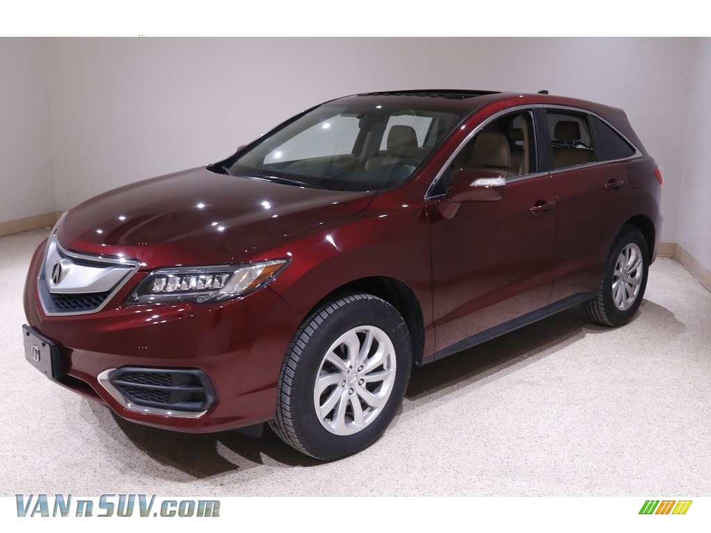 2017 RDX AWD - Basque Red Pearl II / Parchment photo #3