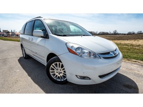 Arctic Frost Pearl 2008 Toyota Sienna XLE AWD