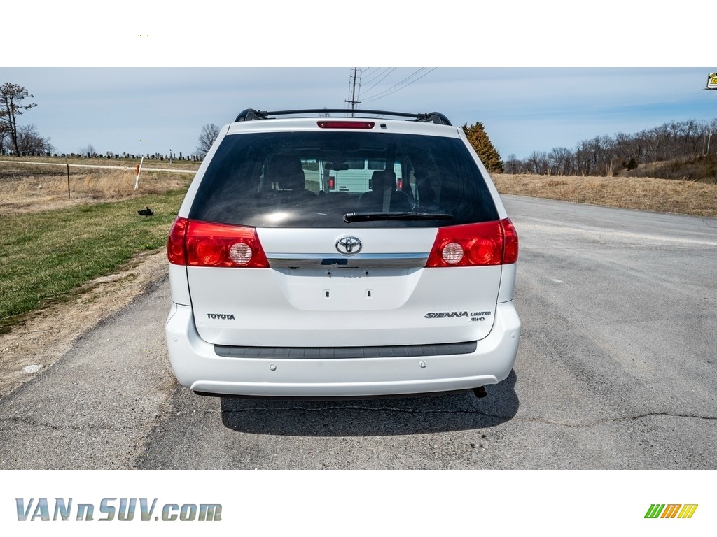 2008 Sienna XLE AWD - Arctic Frost Pearl / Stone photo #5
