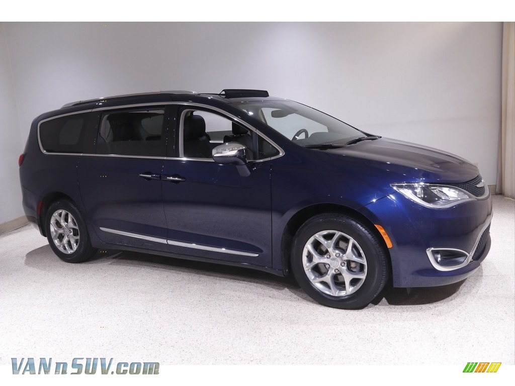 Jazz Blue Pearl / Black Chrysler Pacifica Limited
