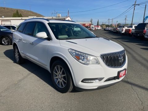 White Frost Tricoat 2016 Buick Enclave Leather