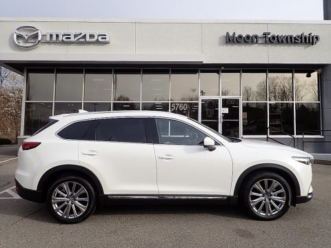 Snowflake White Pearl Mica 2022 Mazda CX-9 Signature AWD