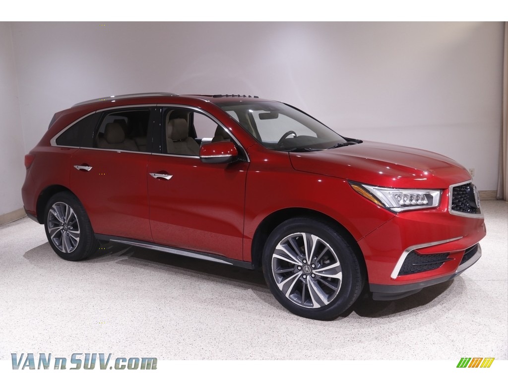 2019 MDX Technology SH-AWD - Performance Red Pearl / Parchment photo #1
