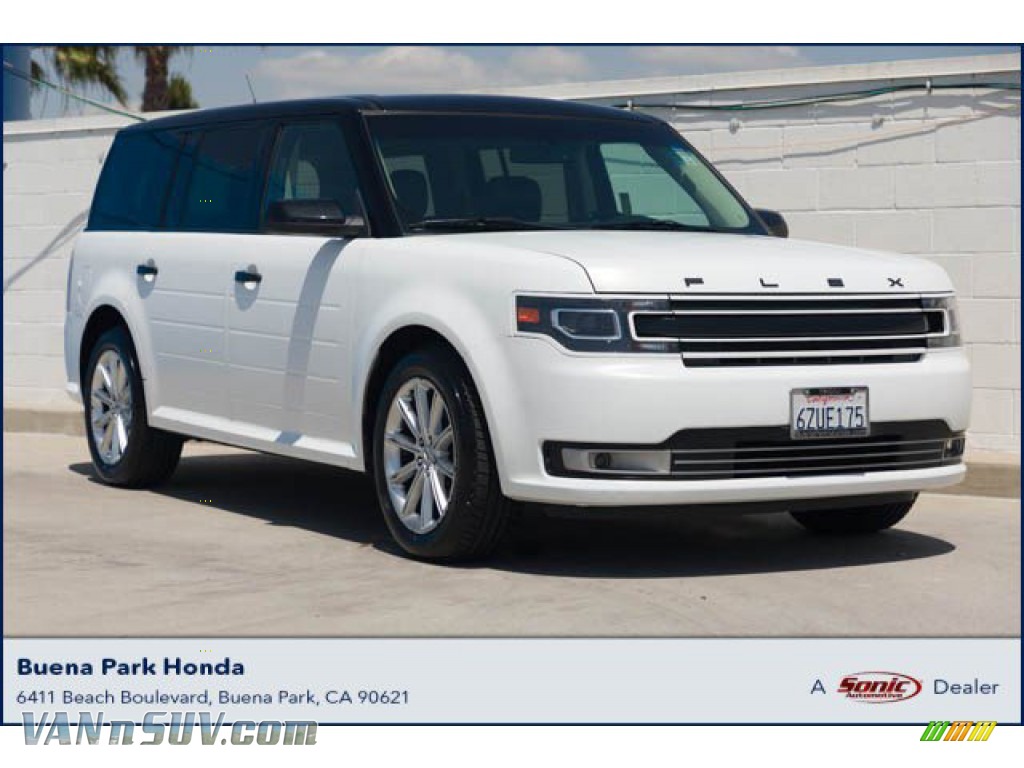 White Suede / Charcoal Black Ford Flex Limited
