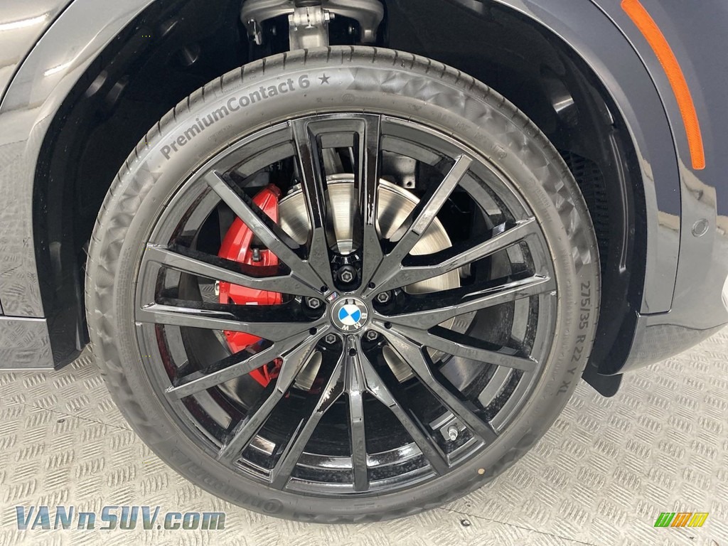 2022 X6 xDrive40i - Black Sapphire Metallic / Tacora Red photo #3
