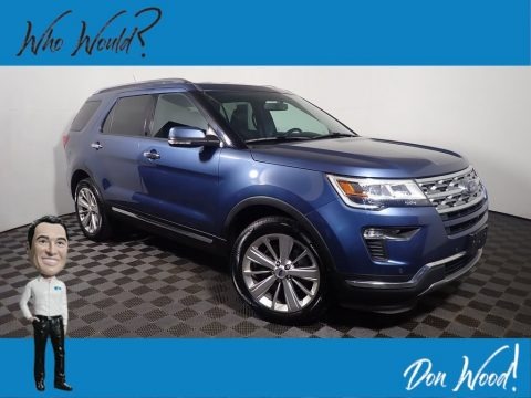Blue Metallic 2019 Ford Explorer Limited 4WD