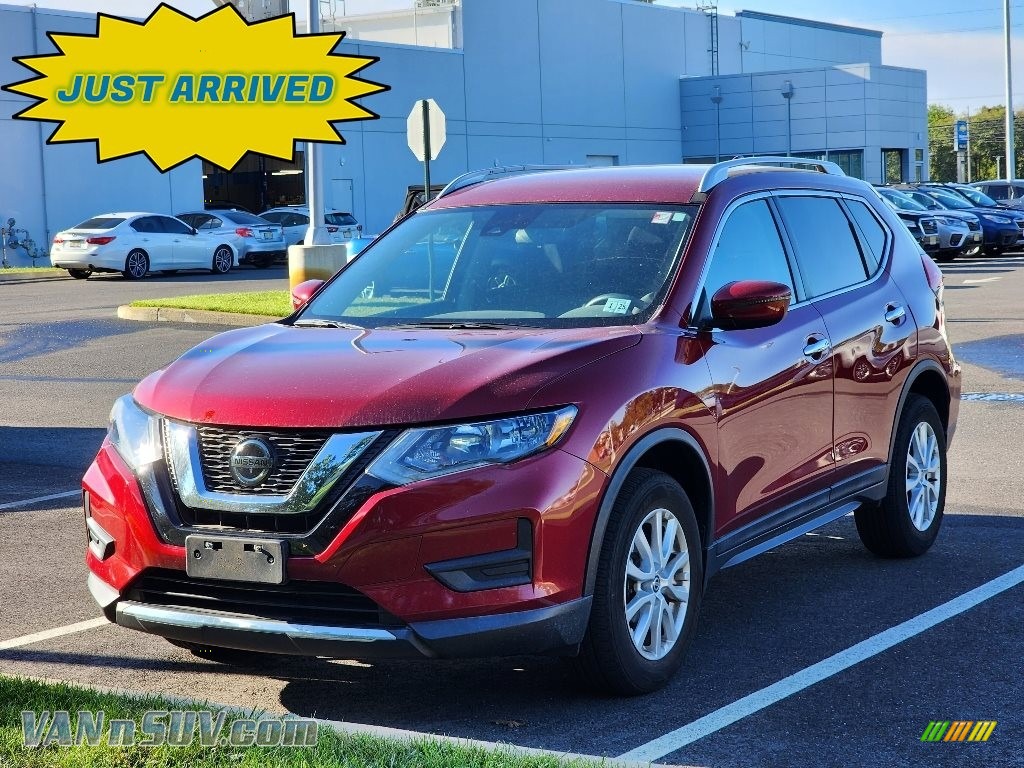 Scarlet Ember Tintcoat / Charcoal Nissan Rogue SV AWD