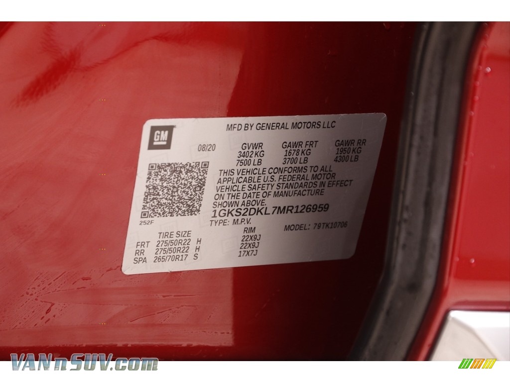 2021 Yukon Denali 4WD - Cayenne Red Tintcoat / Jet Black photo #25