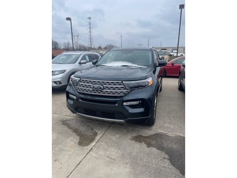 Stone Blue Metallic 2022 Ford Explorer Limited 4WD