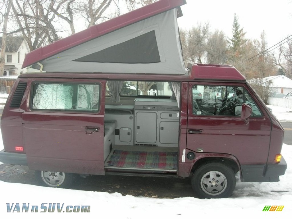 Bordeaux Red Pearl Metallic / Gray/Black Volkswagen Vanagon GL Camper