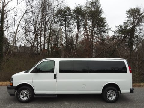 Summit White 2020 Chevrolet Express 3500 Passenger LT