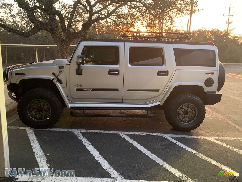 Limited Edition Silver Ice / Ebony Black Hummer H2 SUV Silver Ice