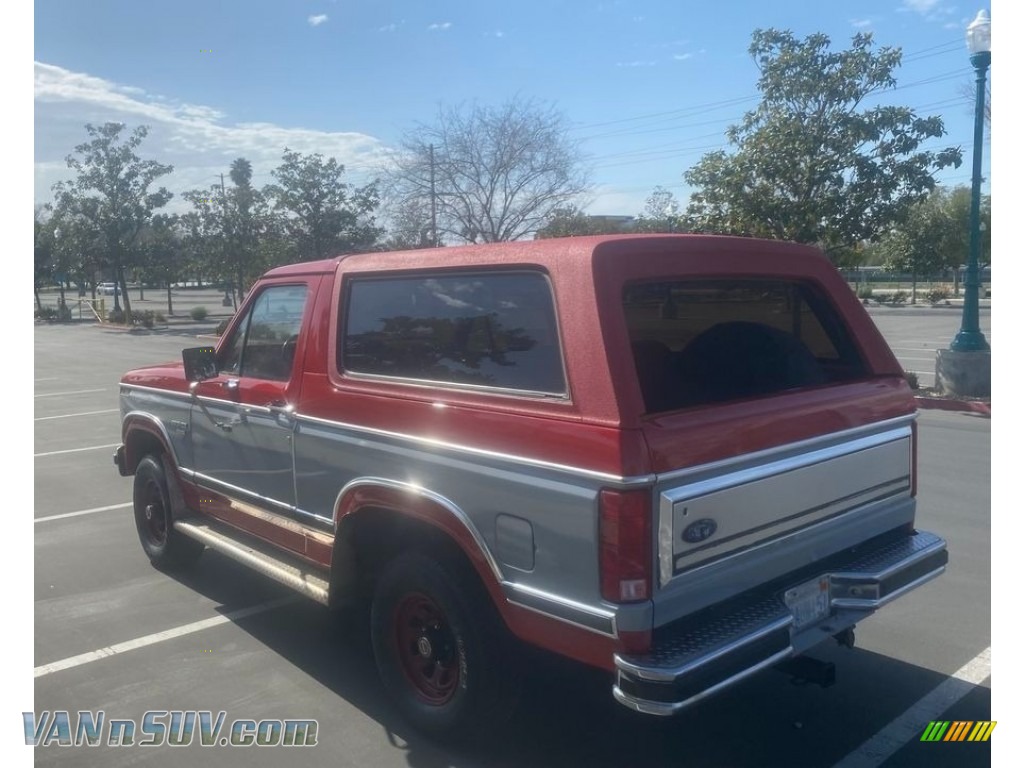 1983 Bronco XLT 4x4 - Candyapple Red / Red photo #8