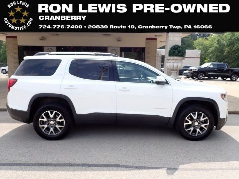 Summit White 2021 GMC Acadia SLE AWD