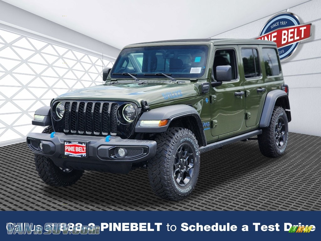 2023 Wrangler Unlimited Willys 4XE Hybrid - Sarge Green / Black photo #1