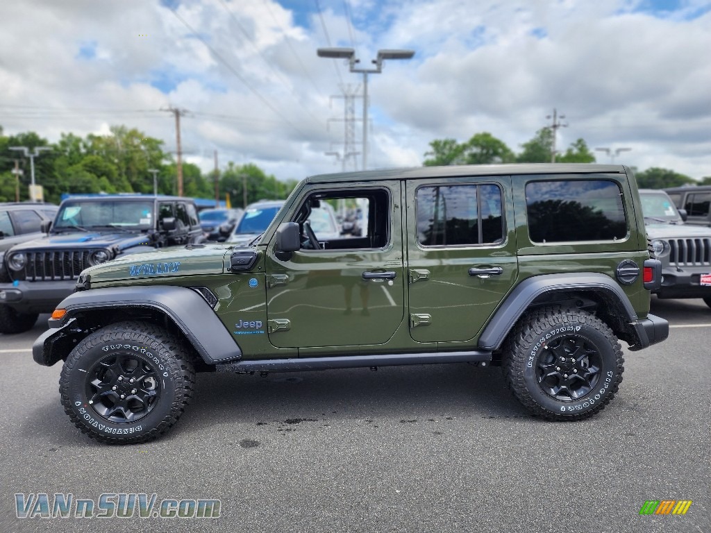 2023 Wrangler Unlimited Willys 4XE Hybrid - Sarge Green / Black photo #3