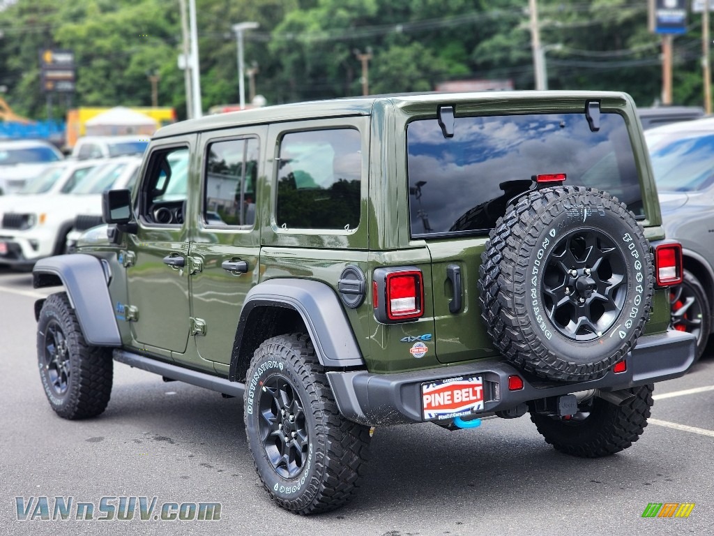 2023 Wrangler Unlimited Willys 4XE Hybrid - Sarge Green / Black photo #4