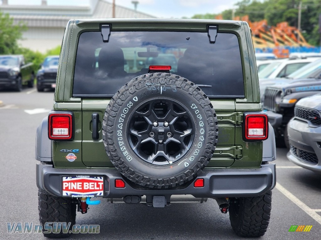 2023 Wrangler Unlimited Willys 4XE Hybrid - Sarge Green / Black photo #6
