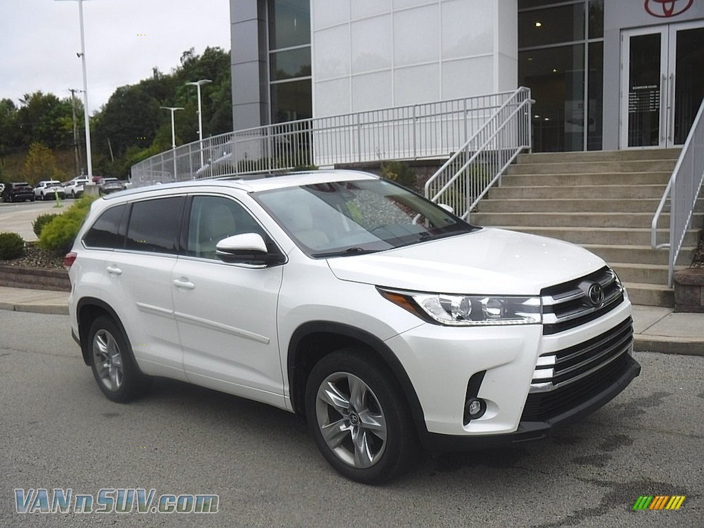 Blizzard Pearl White / Almond Toyota Highlander Limited AWD