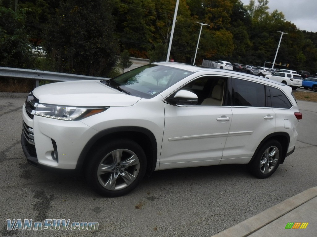 2019 Highlander Limited AWD - Blizzard Pearl White / Almond photo #7