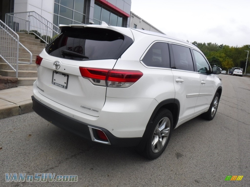 2019 Highlander Limited AWD - Blizzard Pearl White / Almond photo #10
