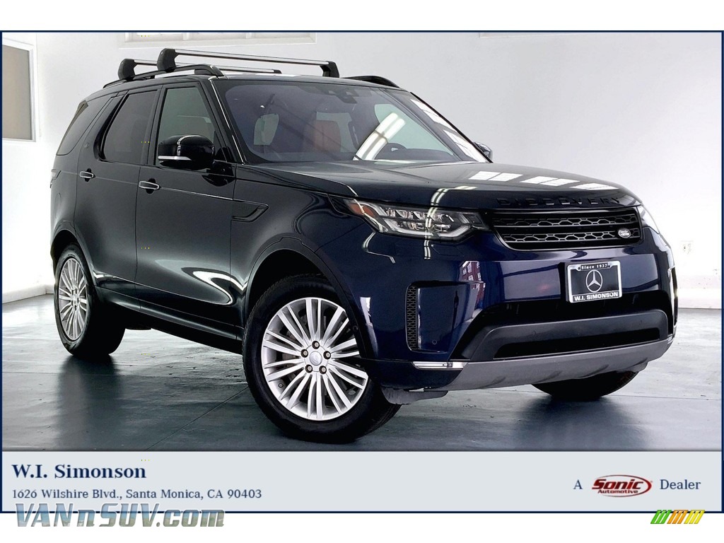Portofino Blue Metallic / Tan/Ebony Land Rover Discovery HSE Luxury