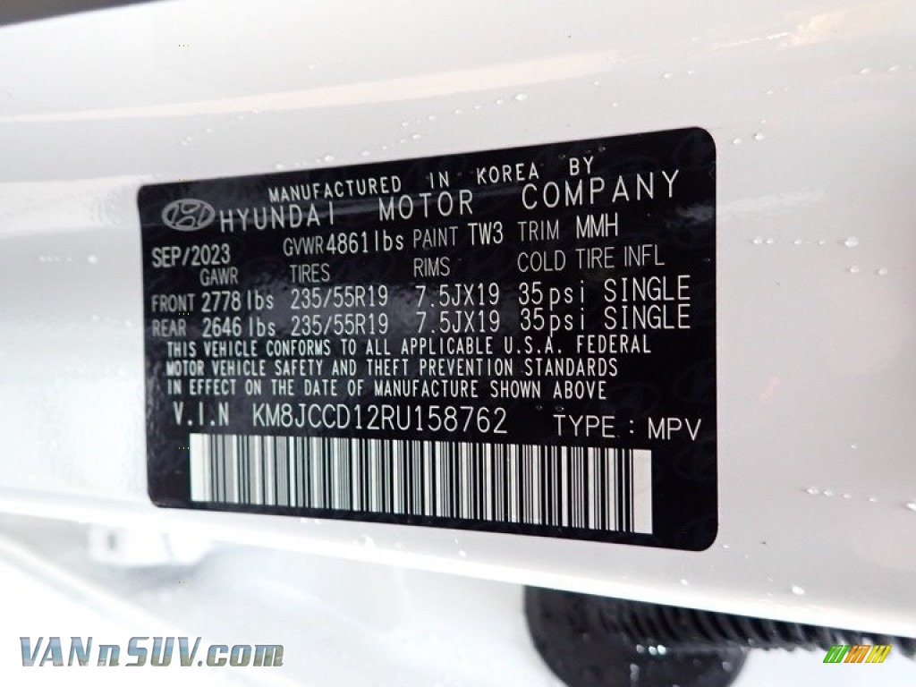 2024 Tucson SEL Convenience Hybrid AWD - Serenity White Pearl / Gray photo #18