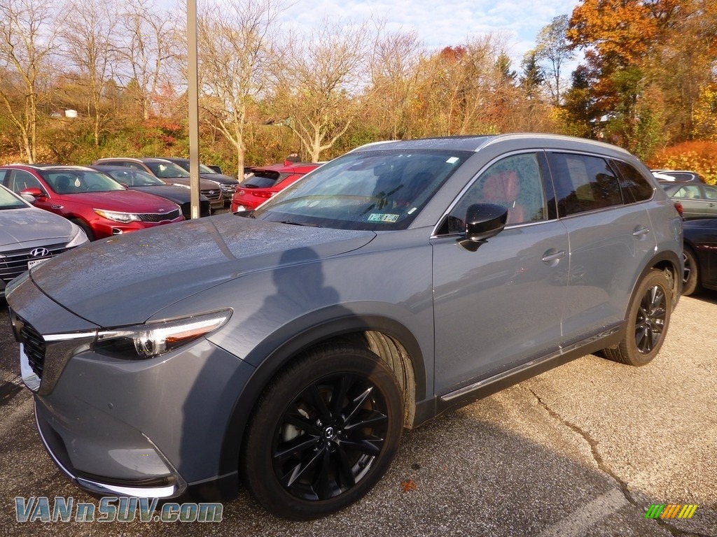 Polymetal Gray / Red Mazda CX-9 Carbon Edition AWD