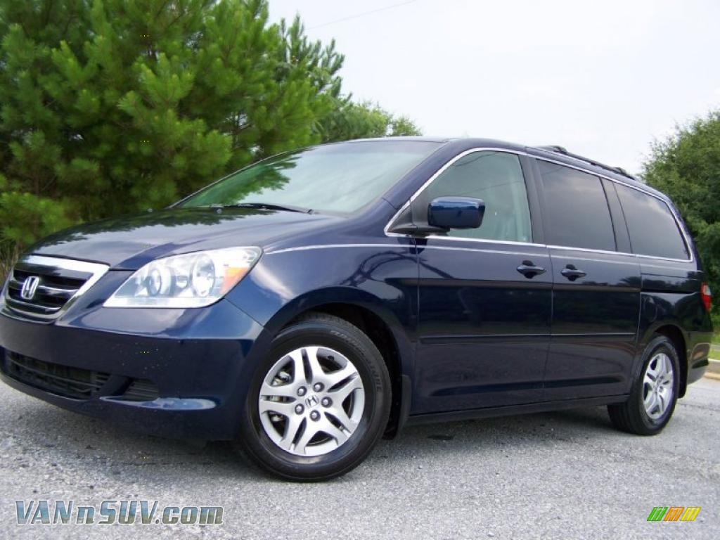 2005 Honda Odyssey Ex L In Midnight Blue Pearl Photo 2