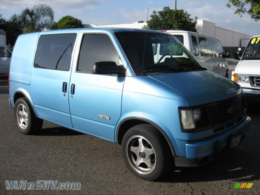 Light Quasar Blue Metallic / Gray Chevrolet Astro Cargo Van