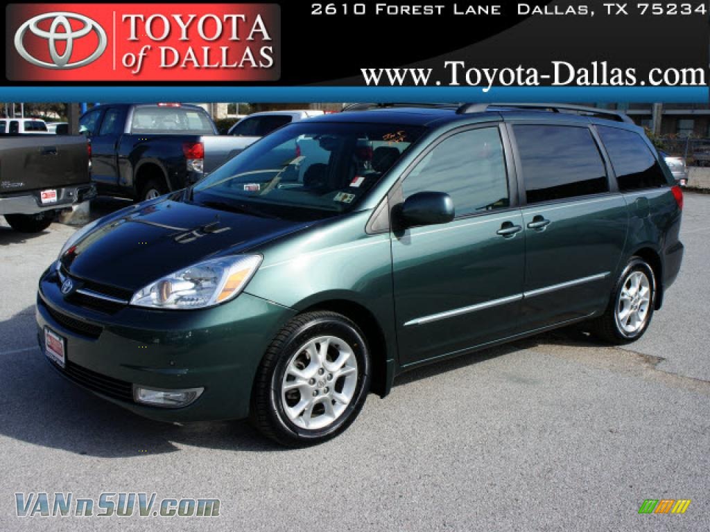 2004 Sienna XLE Limited - Aspen Green Pearl / Stone Gray photo #1