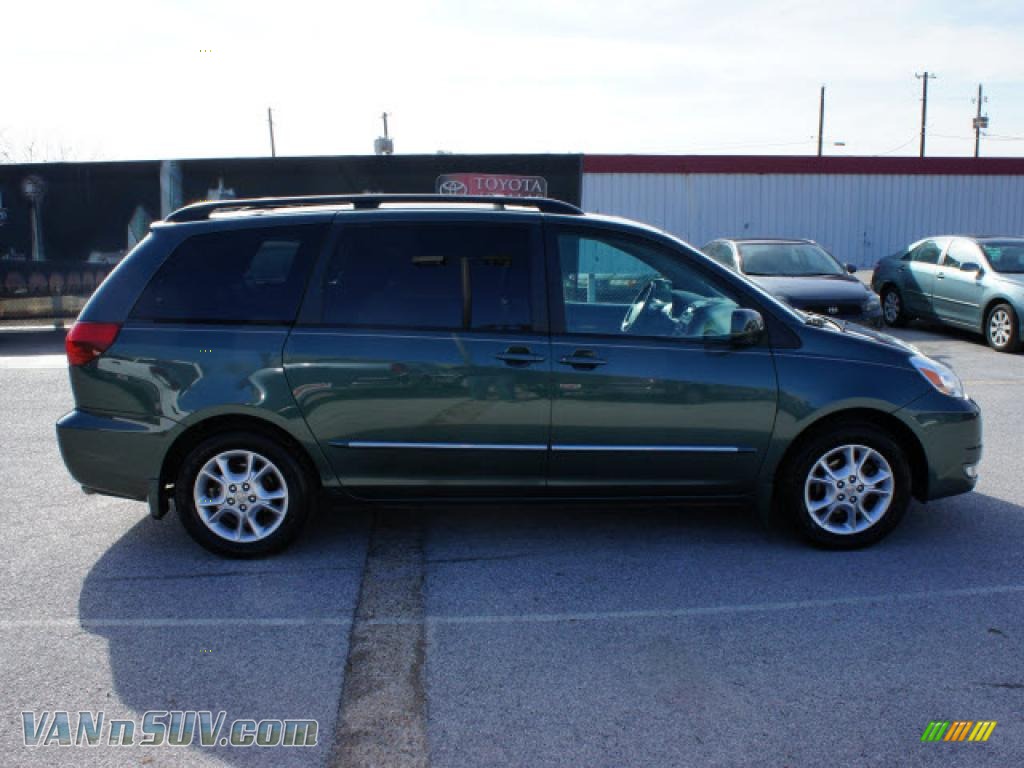 2004 Sienna XLE Limited - Aspen Green Pearl / Stone Gray photo #5
