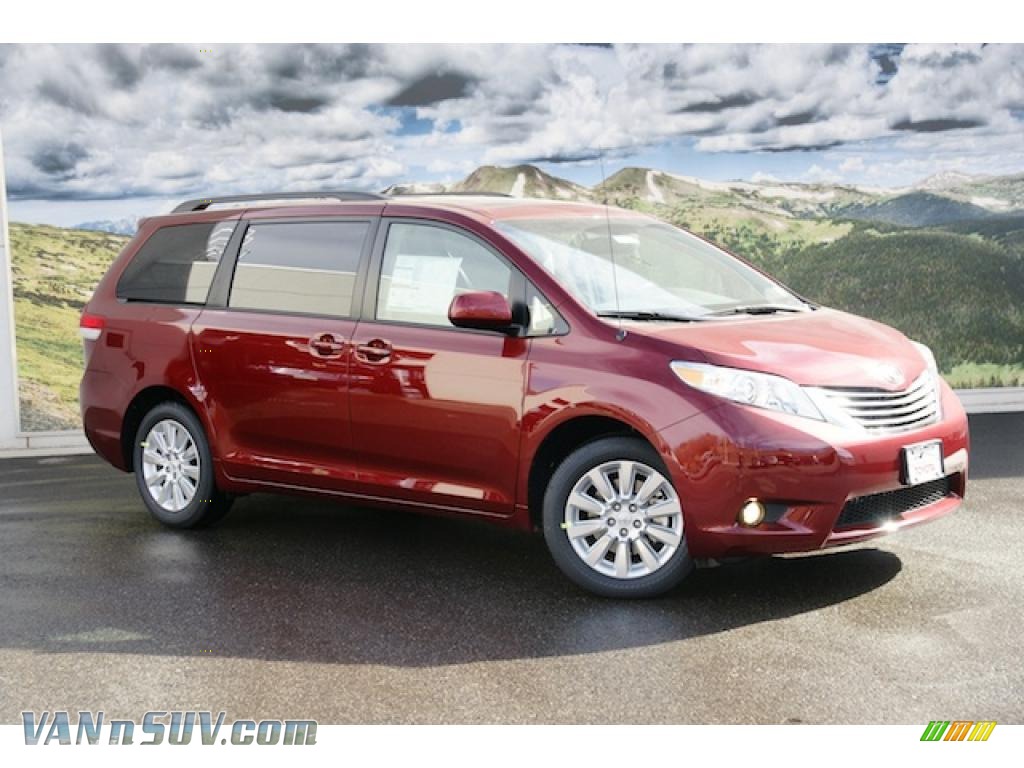 Salsa Red Pearl / Bisque Toyota Sienna XLE AWD