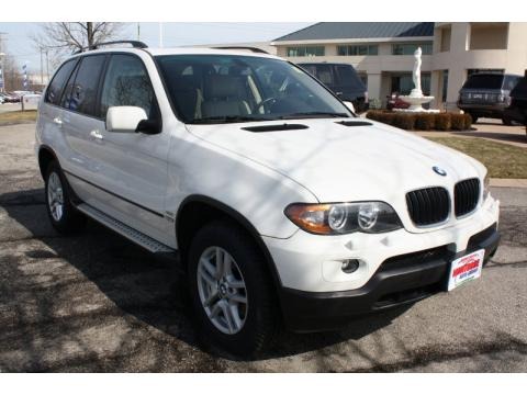 Alpine White 2005 BMW X5 30i Alpine White Sand Beige