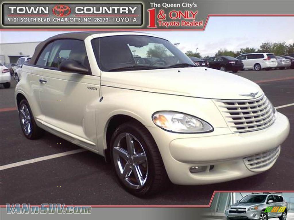 2005 PT Cruiser GT Convertible - Cool Vanilla White / Taupe/Pearl Beige photo #