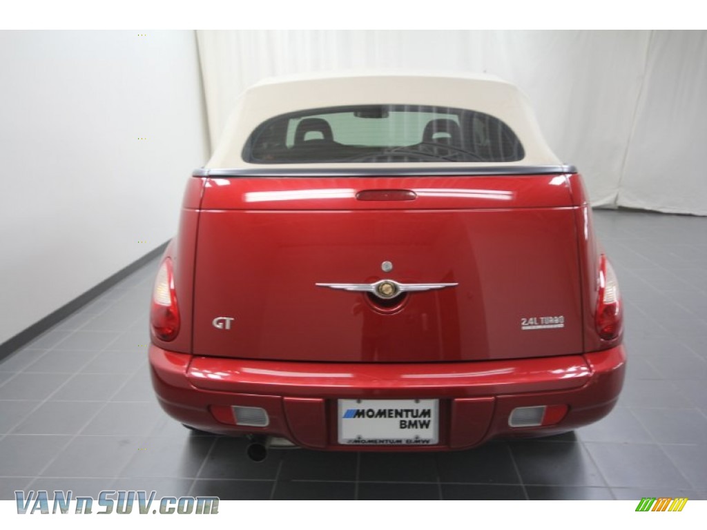 2006 PT Cruiser GT Convertible - Inferno Red Crystal Pearl / Pastel Pebble Beige photo #15