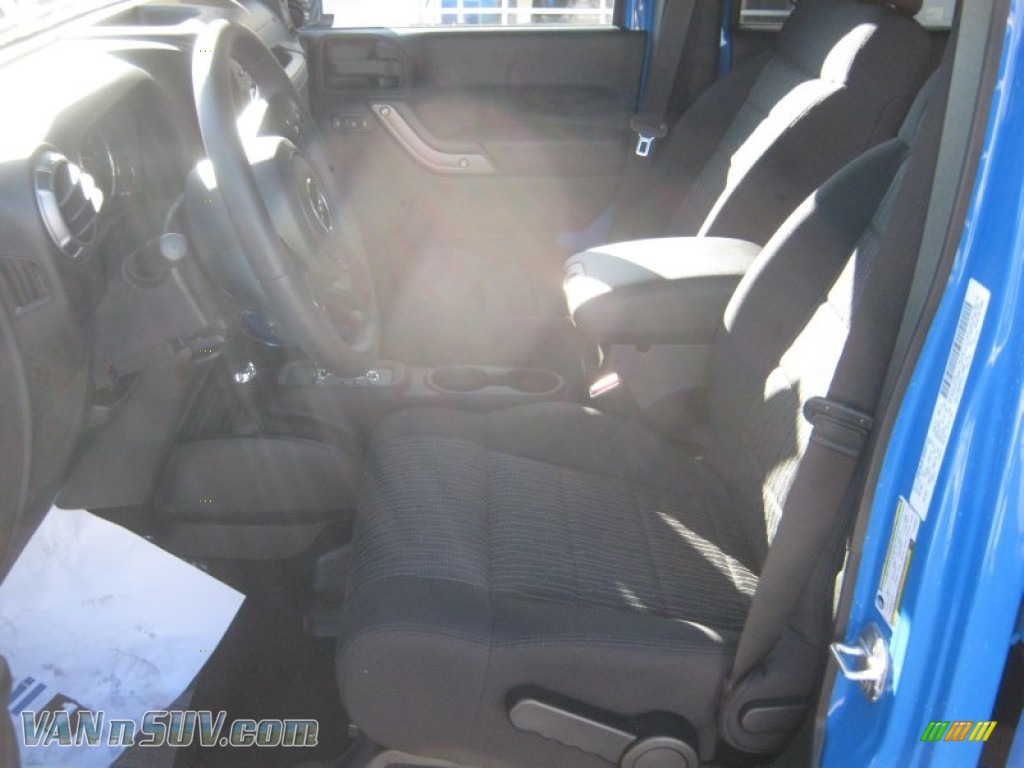 2012 Wrangler Unlimited Sport S 4x4 - Cosmos Blue / Black photo #13