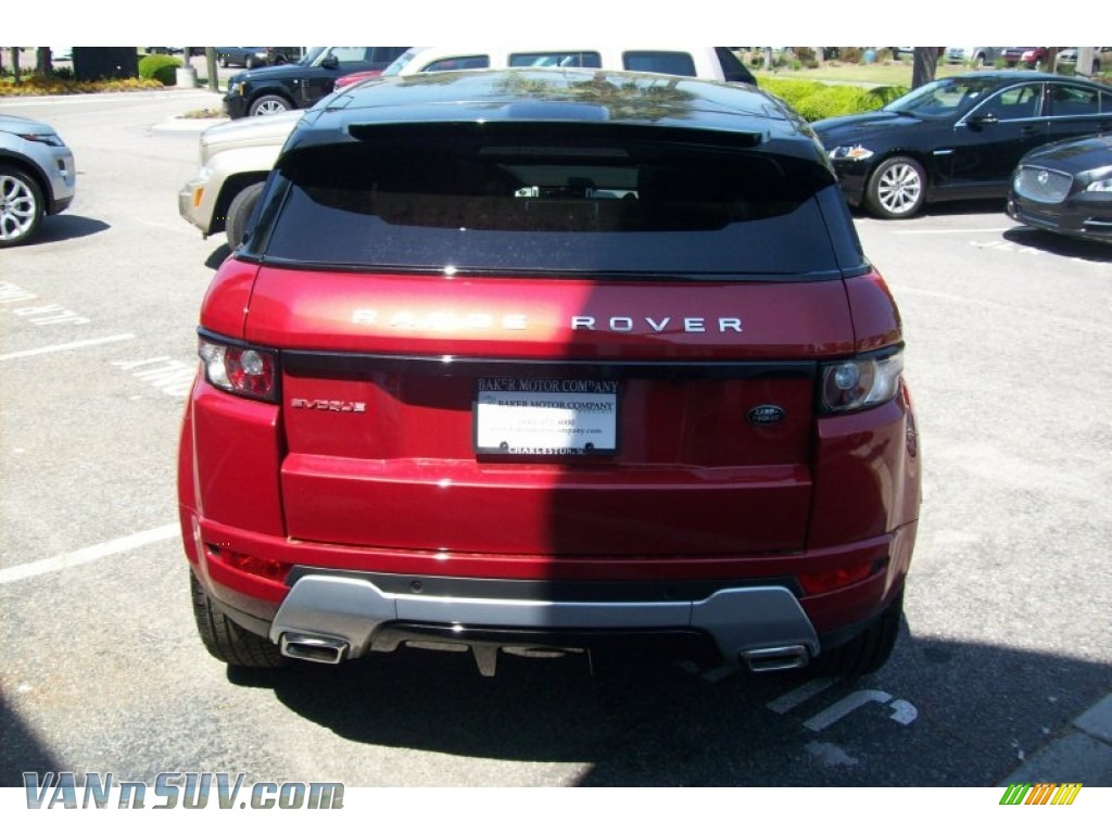 2012 Range Rover Evoque Dynamic - Firenze Red Metallic / Dynamic Ebony/Pimento photo #4