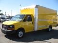 GMC Savana Cutaway 3500 Commercial Moving Truck Yellow photo #3