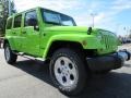 Jeep Wrangler Unlimited Sahara 4x4 Gecko Green Pearl photo #4