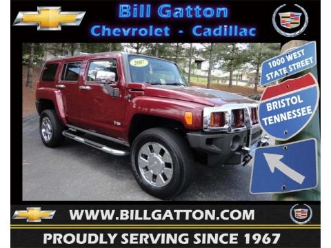 Sonoma Red Metallic 2007 Hummer H3 Sonoma Red Metallic 2007 Hummer H3
