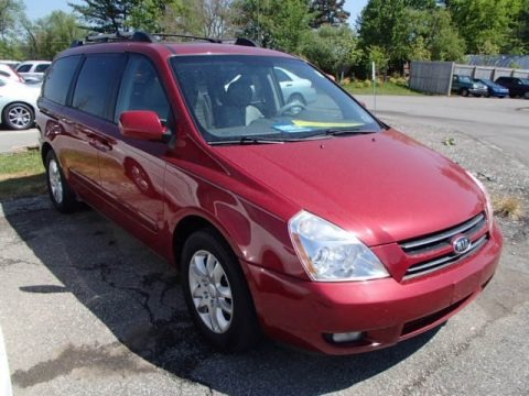 Claret Red 2007 Kia Sedona EX Claret Red 2007 Kia Sedona EX