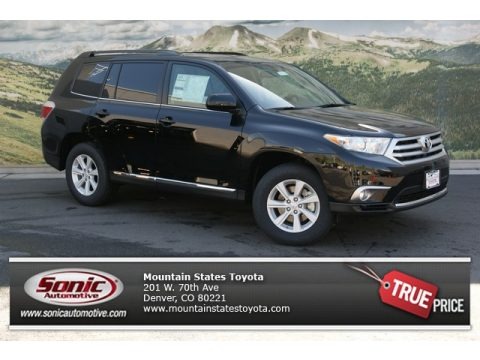 Black 2013 Toyota Highlander SE 4WD