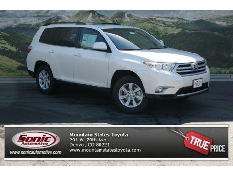 Blizzard White Pearl 2013 Toyota Highlander SE 4WD